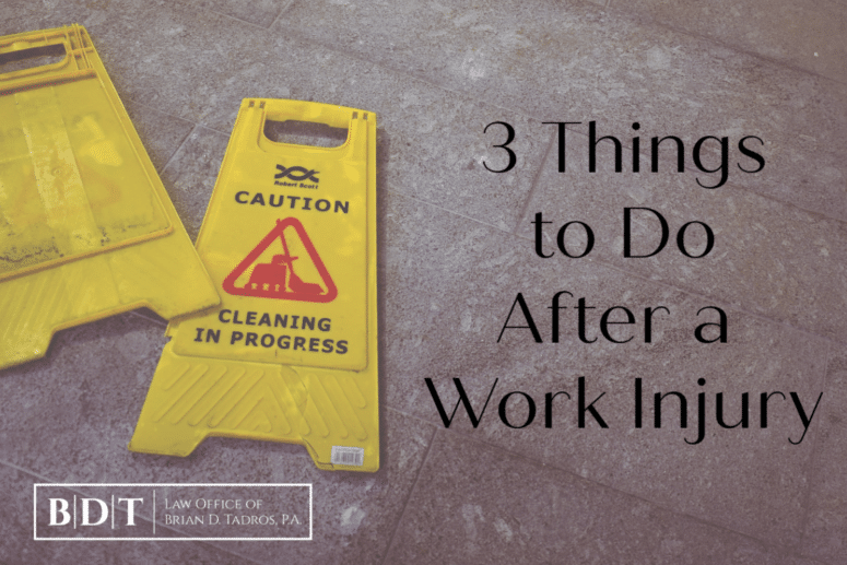 3 Things to Do After a Work Injury