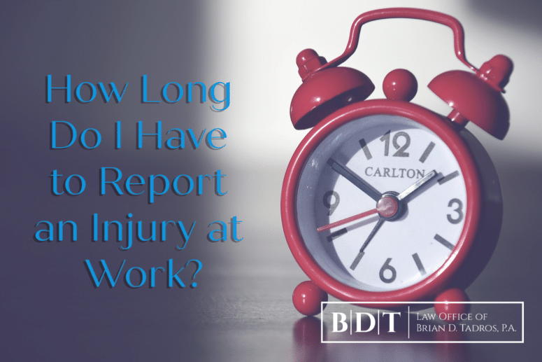 How Long Do I Have to Report an Injury at Work?