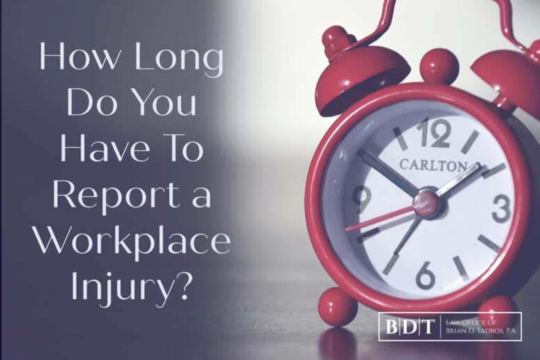 How Long Do You Have to Report a Workplace Injury?