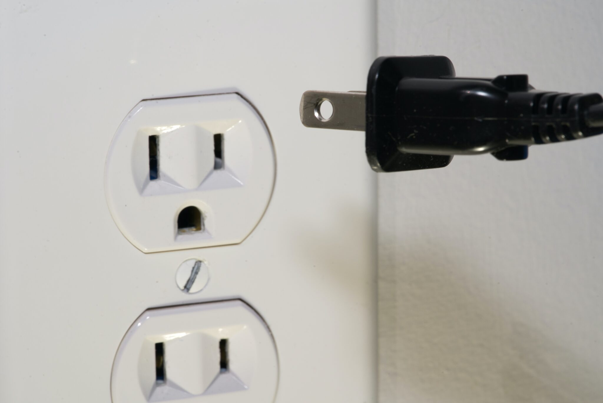 closeup of plug and socket